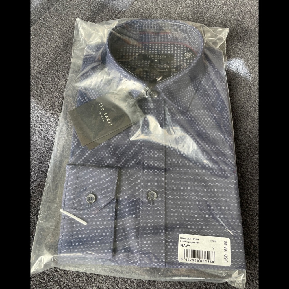 Ted Baker LS Dobbie Geo Print shirt